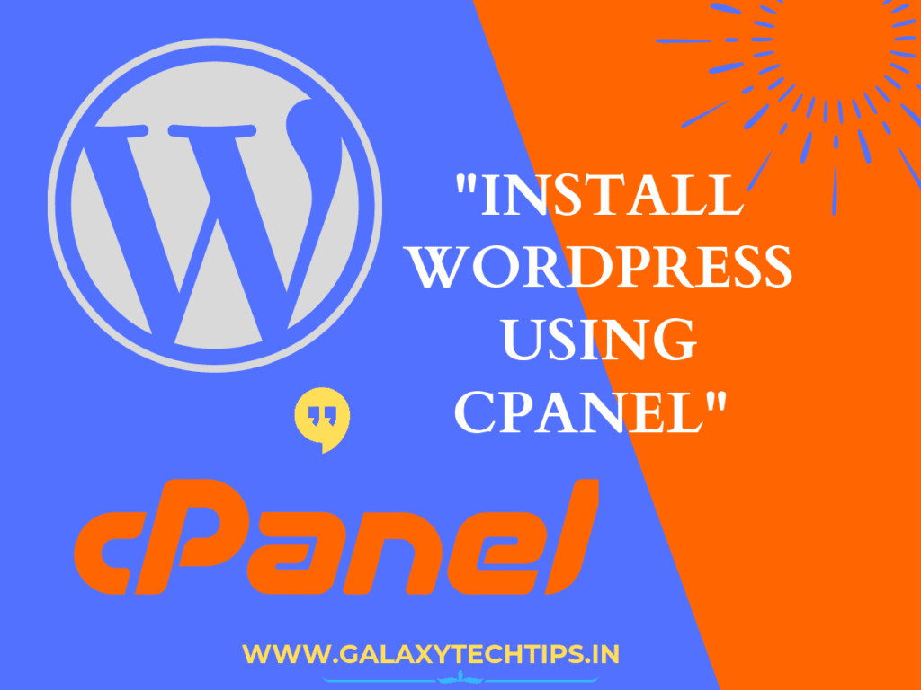 InstallWordPressUsingCpanel