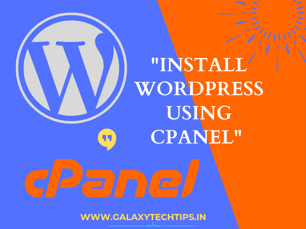 Install WordPress Using Cpanel