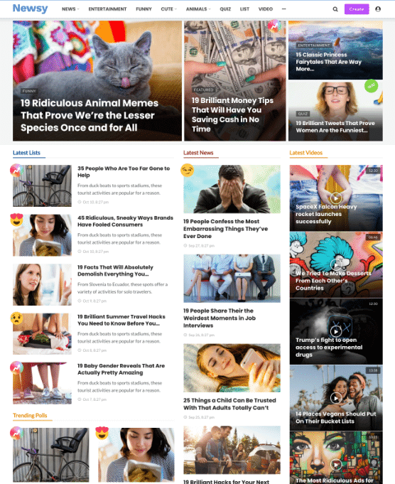 19 Best WordPress Theme for Blog Website in 2022 17 Newsy Premium Wordpress Theme for News and blog website