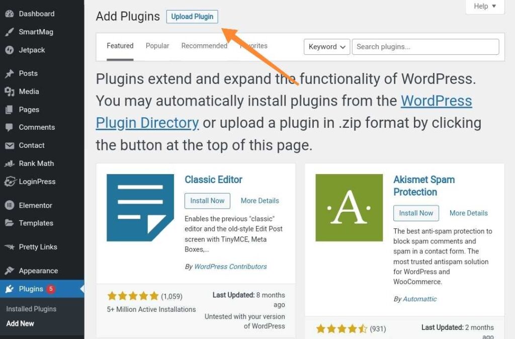 install plugin in wordpress manually optimized