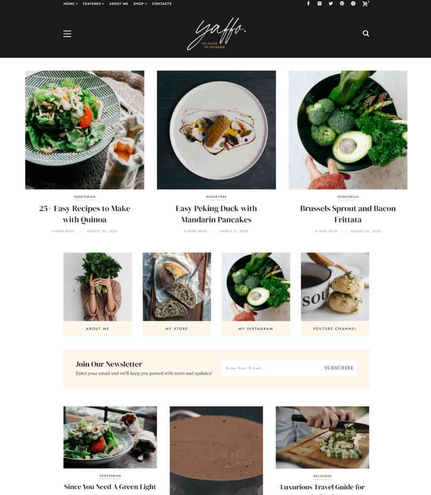 Yaffo - A Lifestyle Personal Blog WordPress Theme