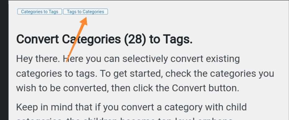 convert tags to categories wordpress 2 optimized