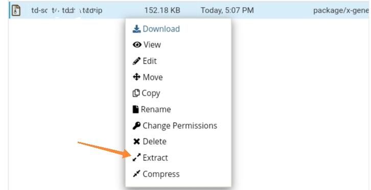 Install Theme in WordPress Manually - 2 Ways Free Guide 4 extract zip file in cpanel optimized